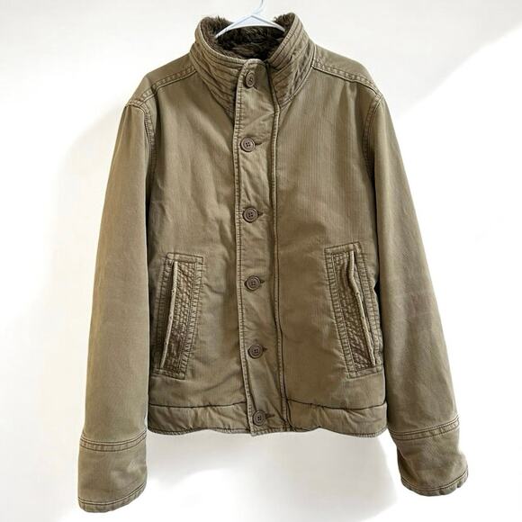 Abercrombie & Fitch Vintage Adirondack Coat Tan Heavyweight Jacket Men’s Small - Picture 15 of 15